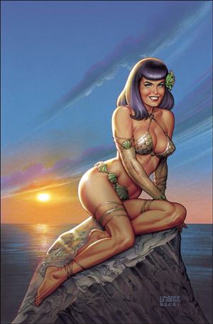 Bettie Page: The Alien Agenda issue 1-X Joseph Michael Linsner Metal Cover