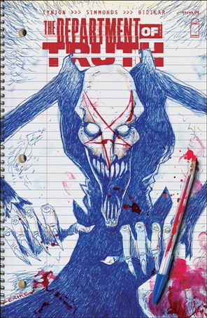 Department of Truth issue 4-D Jeff Lemire 1:25 Cover
