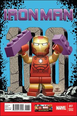 Iron Man (2013) issue 17-B Leonel Castellani 1:25 LEGO Cover