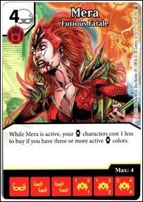 DC Comics Dice Masters War of Light card 121 Mera: Furious Fatale