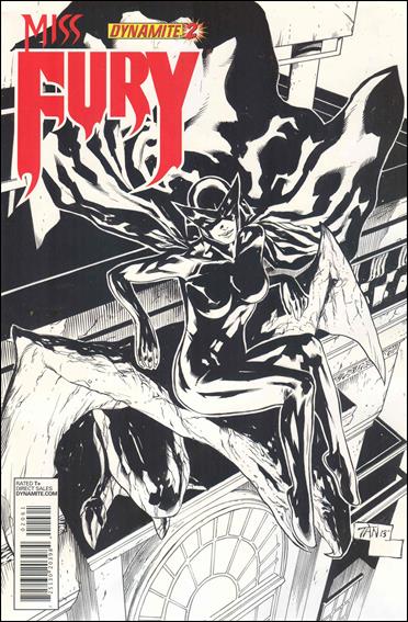 Miss Fury (2013) issue 2-F Billy Tan Black & White 1:25 Cover