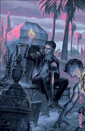 Angel (2019) issue 8-B Steve Morris Connecting Cover