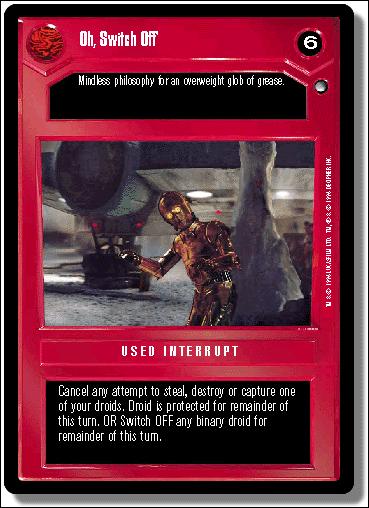 Star Wars: Hoth Limited (Base Set) card 48 Oh, Switch Off