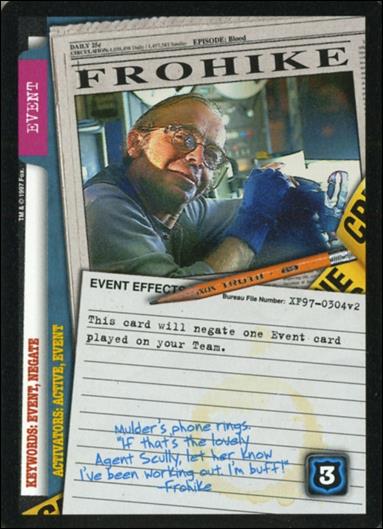 X-Files: The Truth Is Out There (Base Set) card XF97-0304v2 Frohike