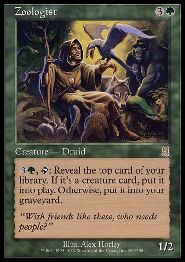 Magic the Gathering: Odyssey (Base Set) card 285 Zoologist