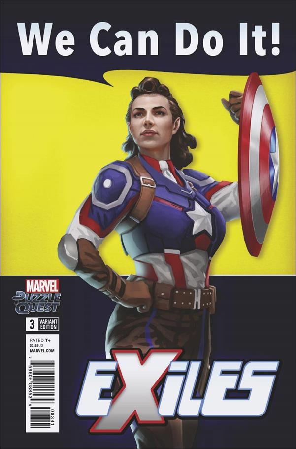 Exiles (2018) issue 3-C Marvel Puzzle Quest 1:10 Cover