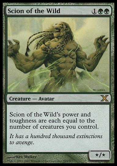 Magic the Gathering: 10th Edition (Base Set) card 295 Scion of the Wild