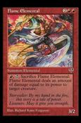 Magic the Gathering: Mirage (Base Set) card 175 Flame Elemental