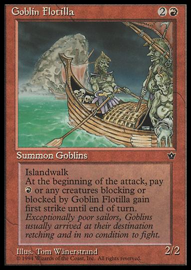 Magic the Gathering: Fallen Empires (Base Set) card 55 Goblin Flotilla