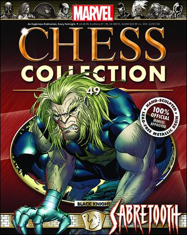 Marvel Chess Collection (UK) issue 49 Sabretooth (Black Knight)
