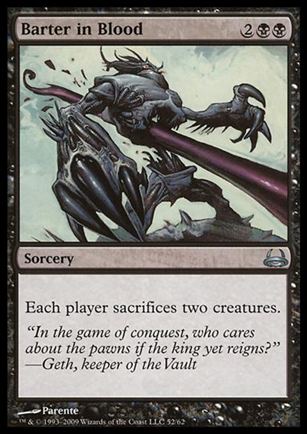 Magic the Gathering: Duel Decks: Divine vs. Demonic (Base Set) card 52 Barter in Blood
