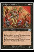 Magic the Gathering: 6th Edition (Base Set) card 114 Blighted Shaman