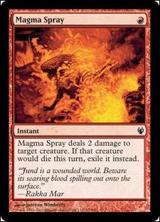 Magic the Gathering: Duel Decks: Izzet vs. Golgari (Base Set) card 15 Magma Spray