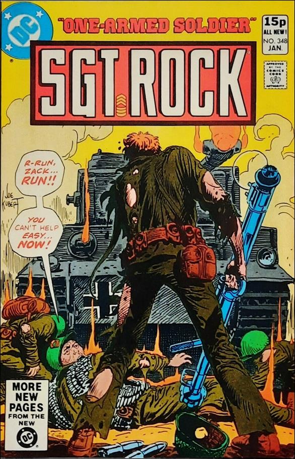 Sgt. Rock (1977) issue 348-B UK Price Cover