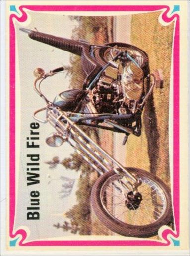 Choppers & Hot Bikes (Base Set) card 56 Blue Wild Fire