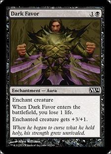 Magic the Gathering: 2014 Core Set (Base Set) card 92 Dark Favor