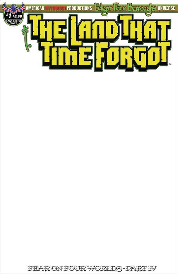 Edgar Rice Burroughs' The Land That Time Forgot: Fear on Four Worlds issue 1-C Blank Sketch Cover