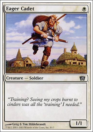 Magic the Gathering: 8th Edition (Starter Deck Subset) card S1 Eager Cadet