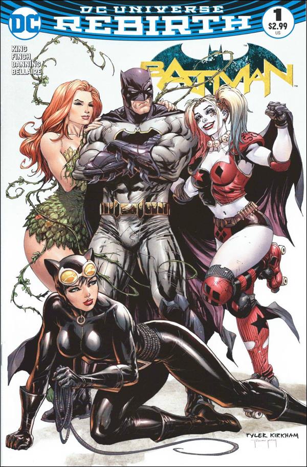 Batman (2016) issue 1-TP Tyler Kirkham Hastings Color Cover