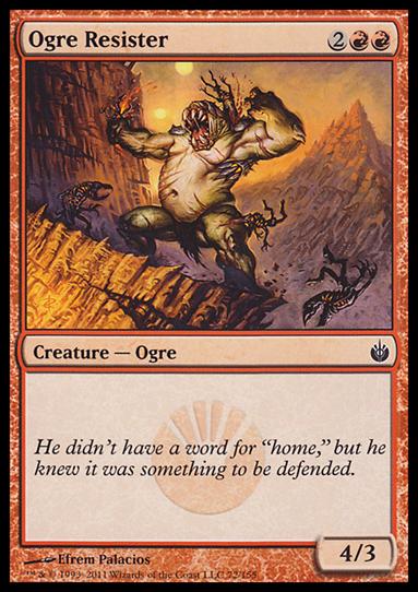Magic the Gathering: Mirrodin Besieged (Base Set) card 72 Ogre Resister