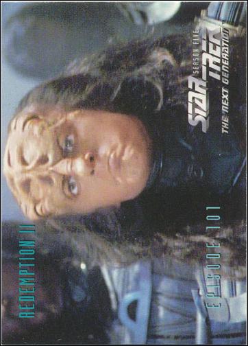 Star Trek: The Next Generation - The Episode Collection Season Five (Base Set) card 432 Redemption Part II, Episode 101C