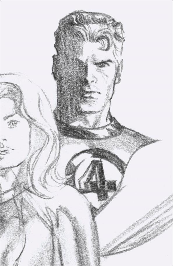Fantastic Four (2018) issue 24-I Alex Ross 1:100 Mr Fantastic Timeless Sketch Cover