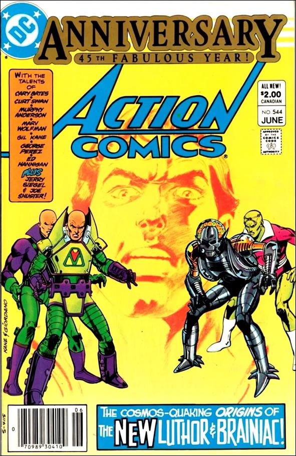 Action Comics (1938) issue 544-C Canadian Price Cover