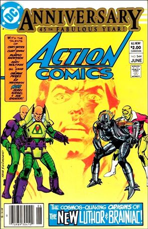 Action Comics (1938) issue 544-C Canadian Price Cover