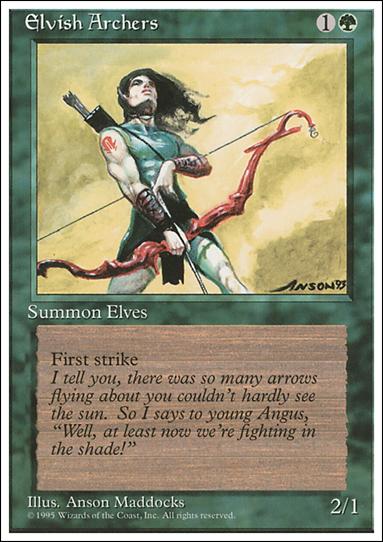 Magic the Gathering: 4th Edition (Base Set) card 243 Elvish Archers