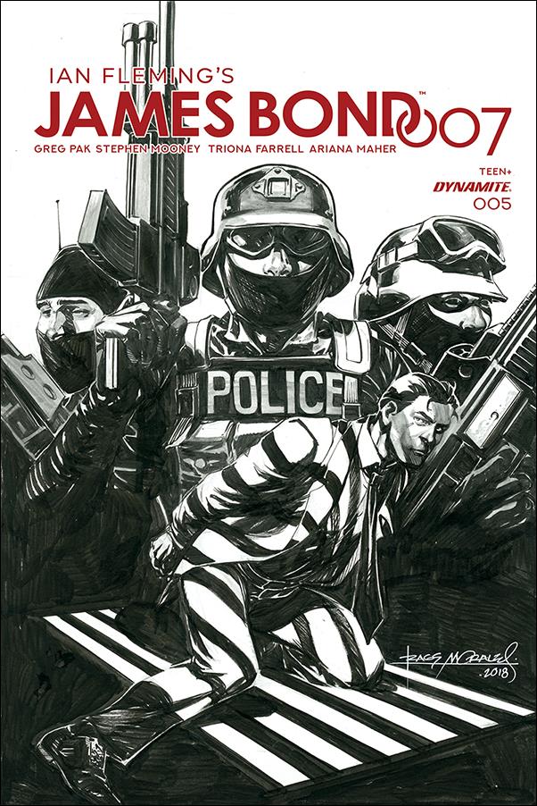 James Bond 007 issue 5-G Rags Morales 1:30 Black & White Cover