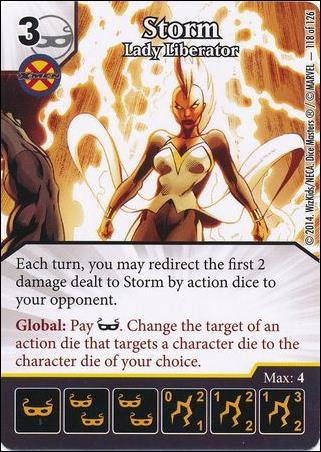 Marvel Dice Masters Uncanny X-Men  card 118 Storm: Lady Liberator 