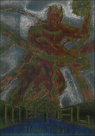 Marvel Metal (Parallel Flasher Set) card 32 Human Torch