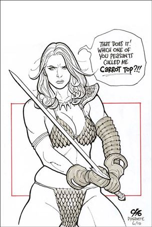 Invincible Red Sonja issue 10-M Frank Cho 1:7 Virgin Cover