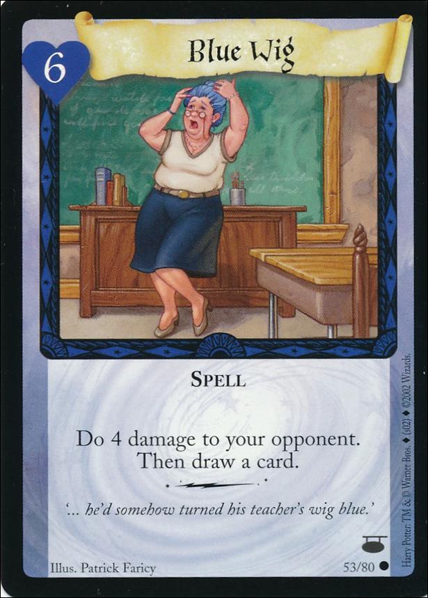 Harry Potter: Diagon Alley (Base Set) card 53 Blue Wig