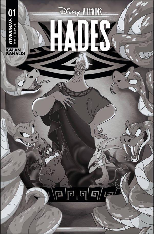 Disney Villains: Hades issue 1-J Trish Forstner 1:20 B&W Cover