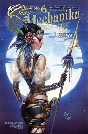 Lady Mechanika: The Tablet of Destinies issue 6-H Dawn McTeigue Bluerainbow Blue Cover 1/100
