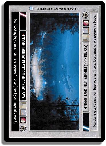 Star Wars: Endor Limited (Base Set) card 74 Endor: Landing Platform (Docking Bay)