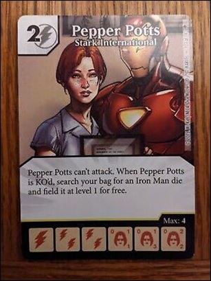 Marvel Dice Masters Age of Ultron  card 123 Pepper Potts: Stark International 