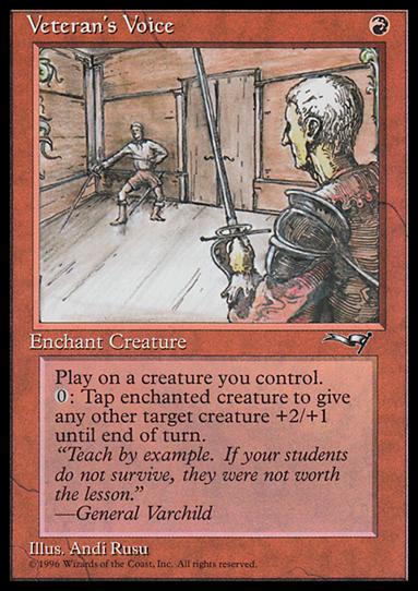 Magic the Gathering: Alliances (Base Set) card 84-B Veteran's Voice