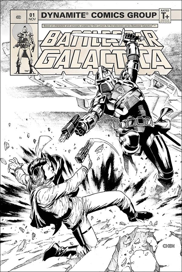 Battlestar Galactica (Classic) (2018) issue 1-G Sean Chen 1:20 Black & White Cover