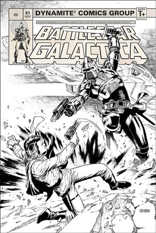 Battlestar Galactica (Classic) (2018) issue 1-G Sean Chen 1:20 Black & White Cover