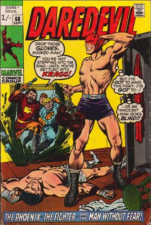 Daredevil (1964) issue 68-B UK Price Cover