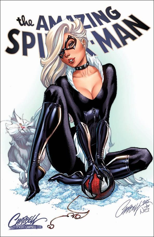 Amazing Spider-Man (2018) issue 14-E J. Scott Campbell Black Cat Cover