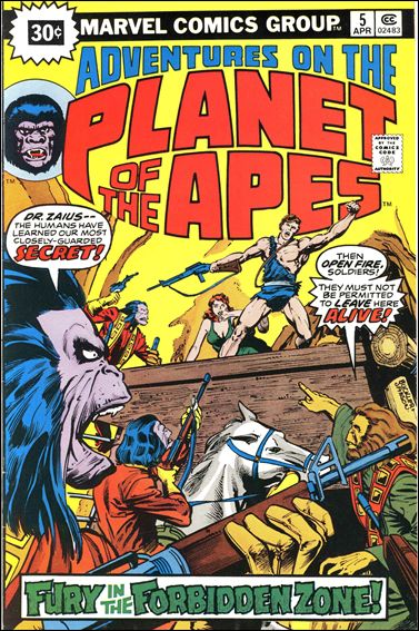 Adventures on the Planet of the Apes issue 5-B 30 Cent Price Cover