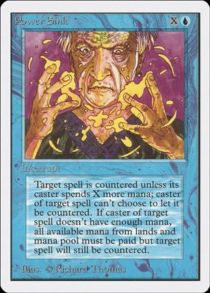 Magic the Gathering: Unlimited (Base Set) card 73 Power Sink