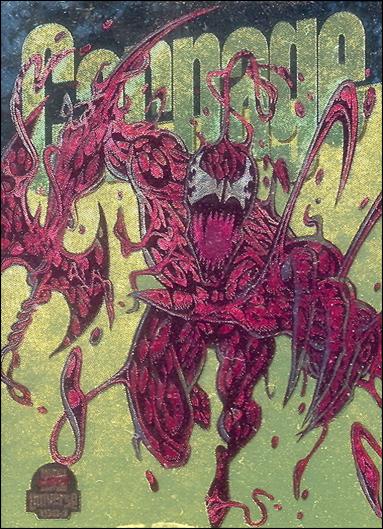 Marvel Universe: Series 5 (Power Blast Subset) card 1-C Carnage (Gold Foil)