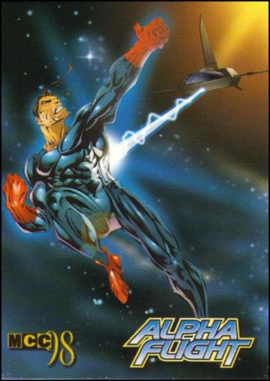 Marvel Creators Collection '98 (Base Set) card 69 Alpha Flight: Radius