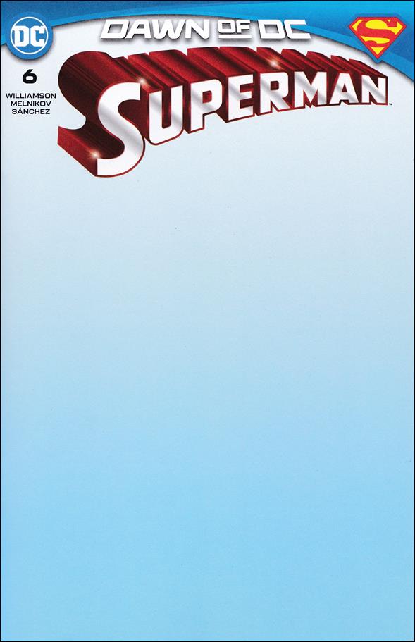 Superman (2023) issue 6-E Blank/Sketch Cardstock Cover