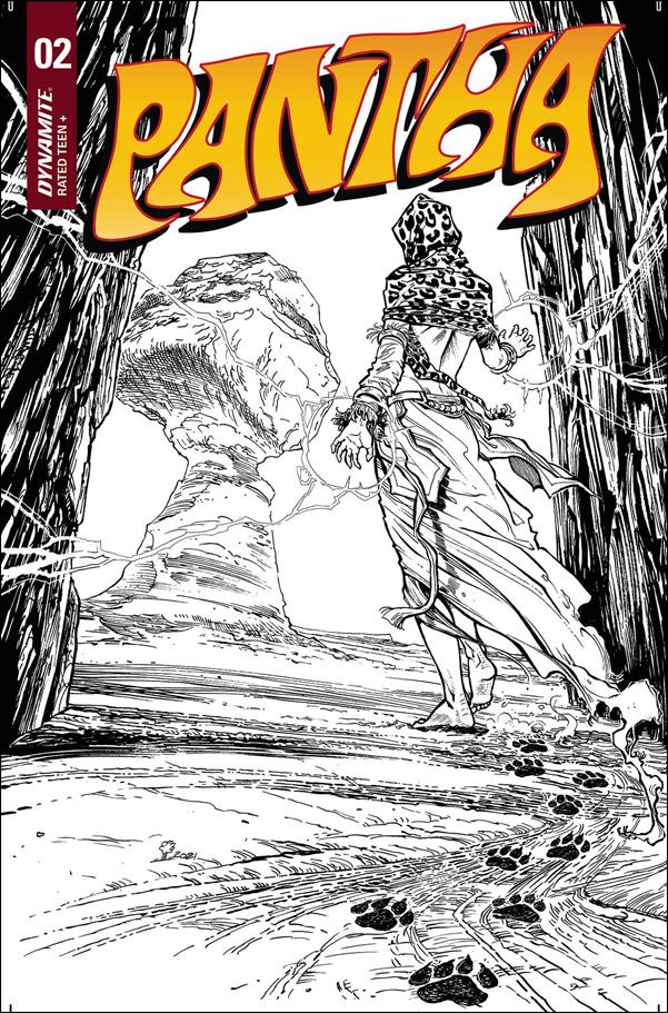 Pantha (2022) issue 3-I Elena Pianta 1:10 Black & White Cover