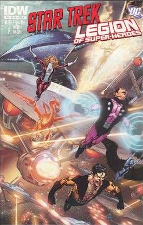 Star Trek/Legion of Super-Heroes issue 4 Phil Jimenez Cover